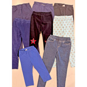 HANNA ANDERSSON CREWCUTS Girl’s Leggings Jeans Pajama Pants Size 8/130 LOT OF 8